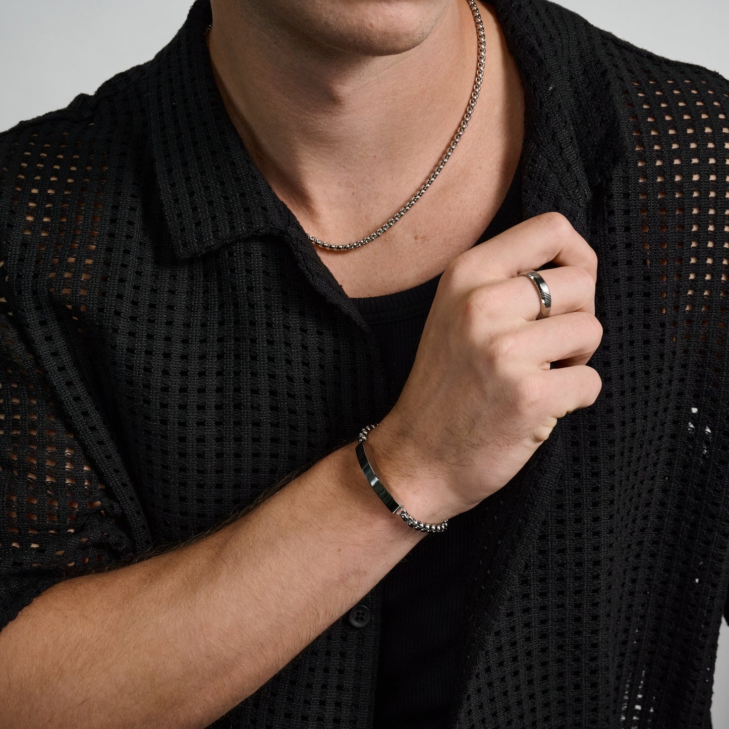 4mm Round Box Link Chain - Men Necklace - The Steel Shop