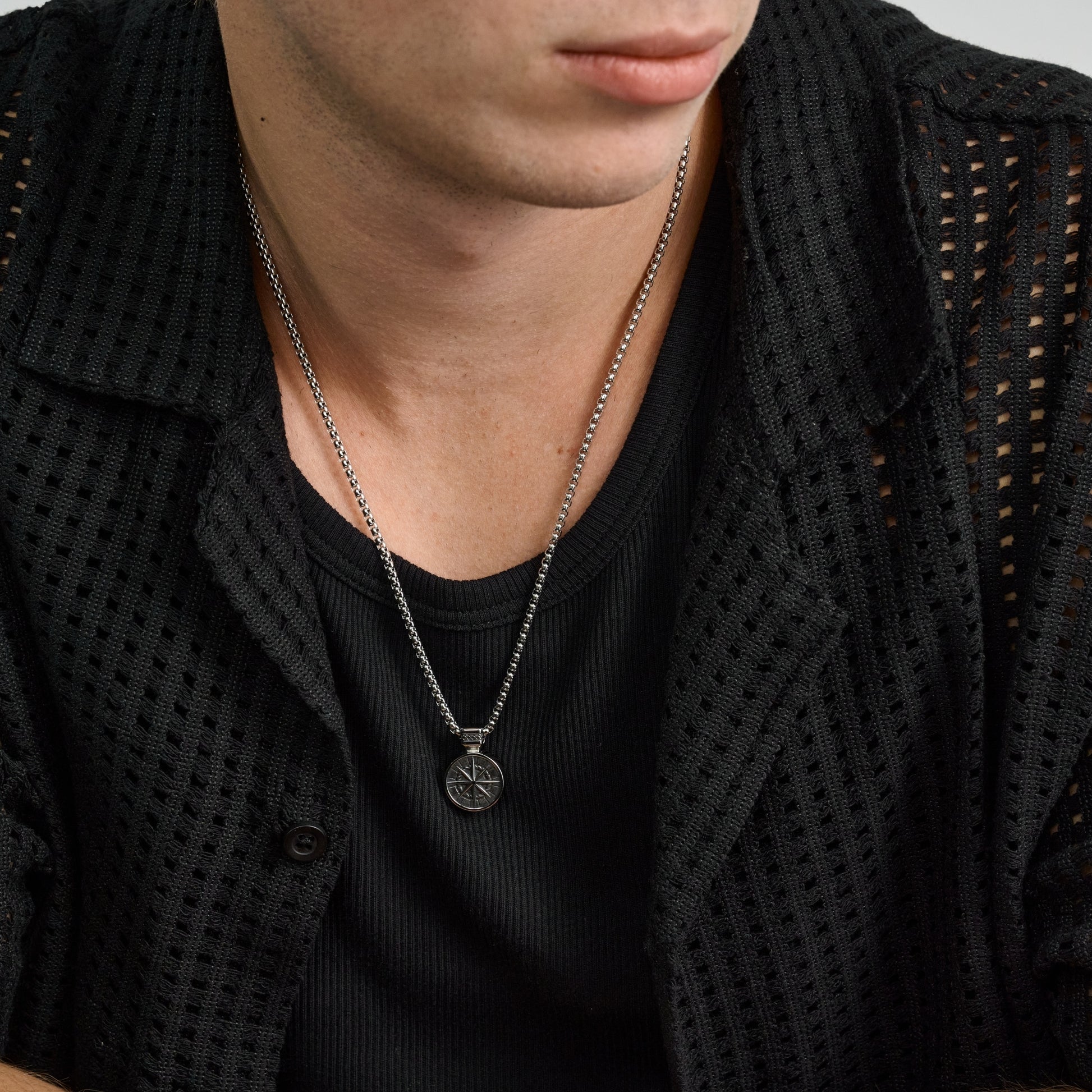 Compass Urn Pendant - Men Pendant - The Steel Shop