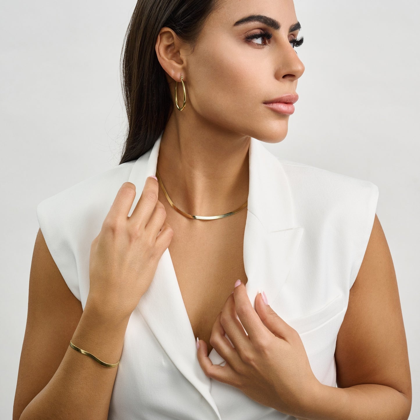 4mm Herringbone Bracelet - Women Bracelet - The Steel Shop