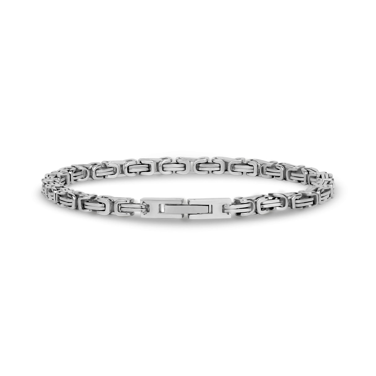 King's Chain Bracelet | 4MM - Mens Steel Bracelets - The Steel Shop