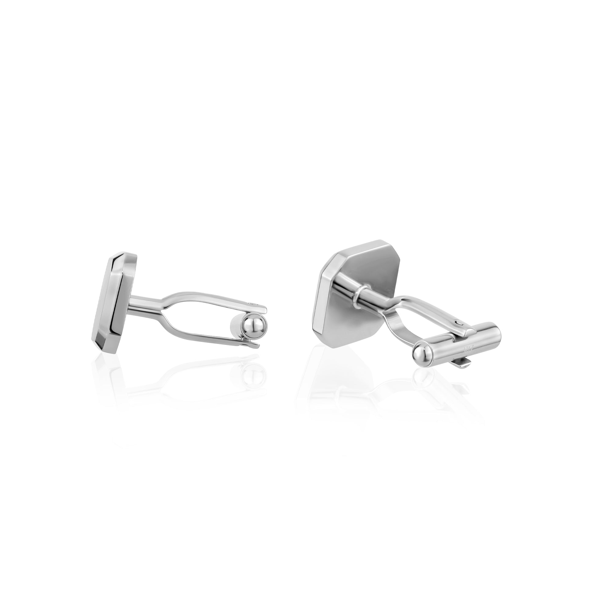 Beveled Edge Cufflinks - Cufflinks - The Steel Shop