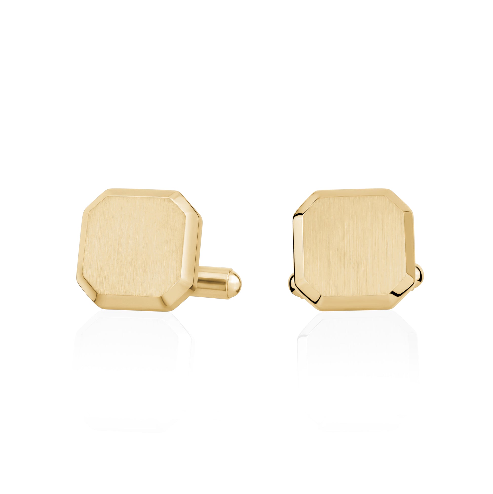 Beveled Edge Cufflinks - Cufflinks - The Steel Shop