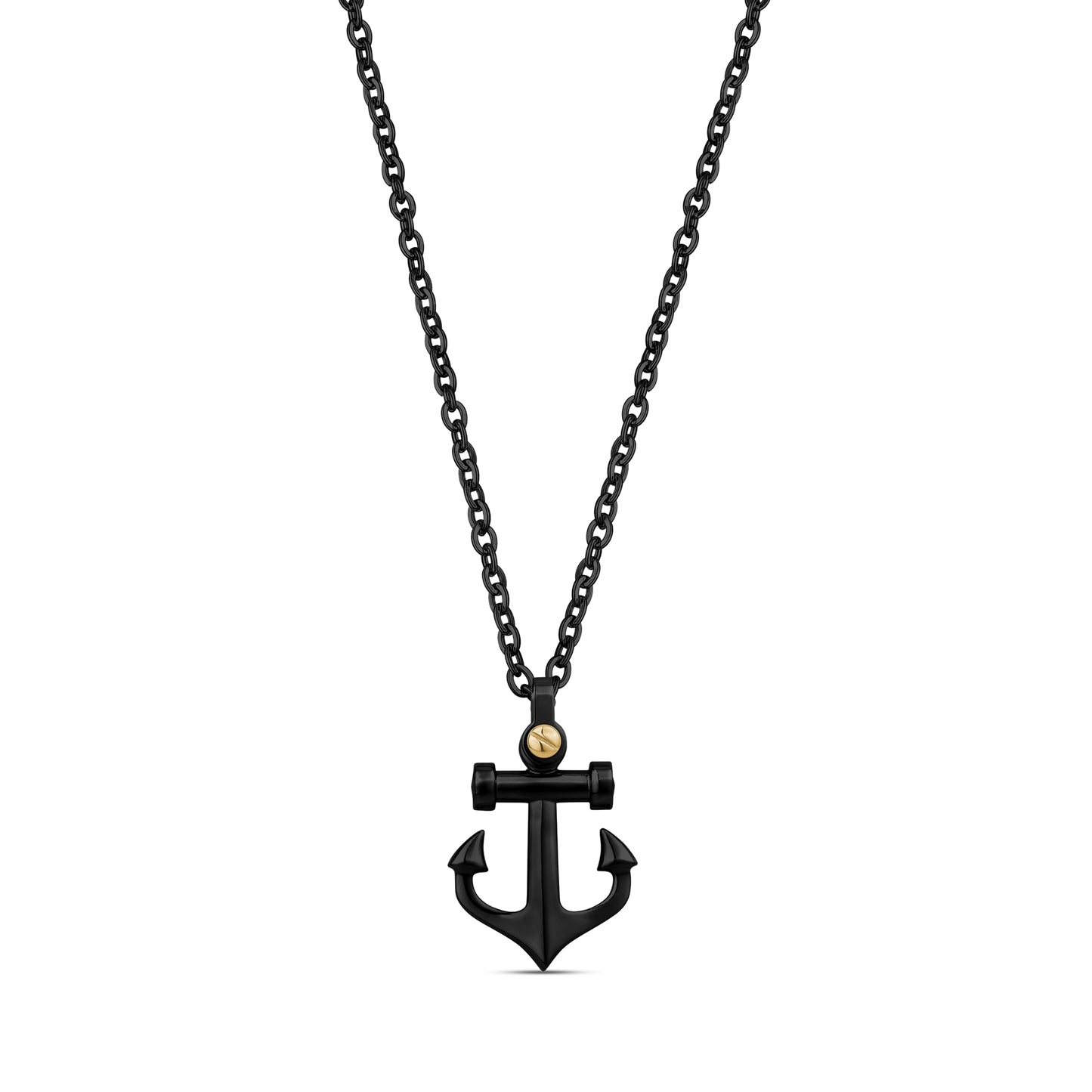 Gold Screw Anchor Pendant - Men Pendant - The Steel Shop