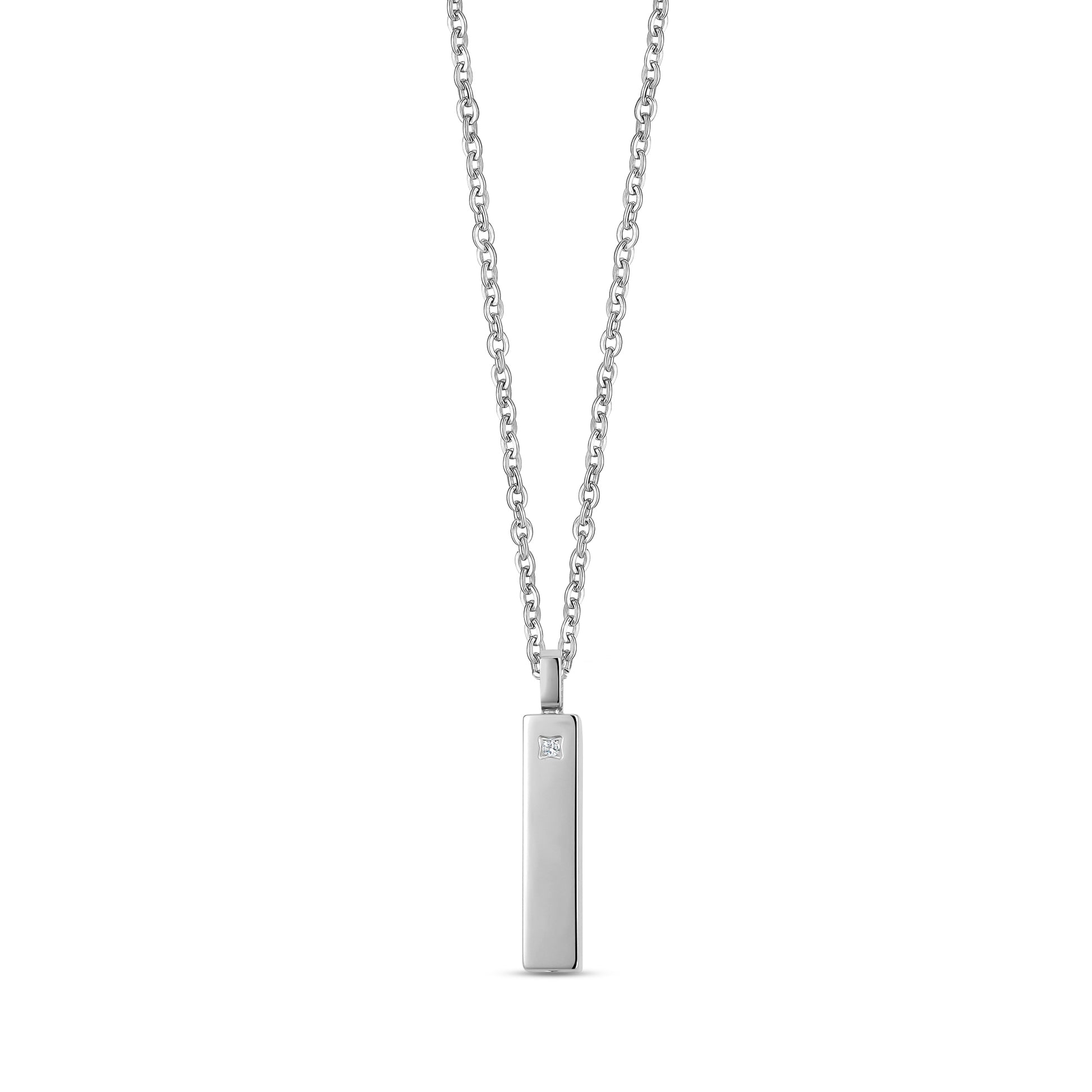 Minimal Stone-Set Urn Pendant - Women Pendant - The Steel Shop