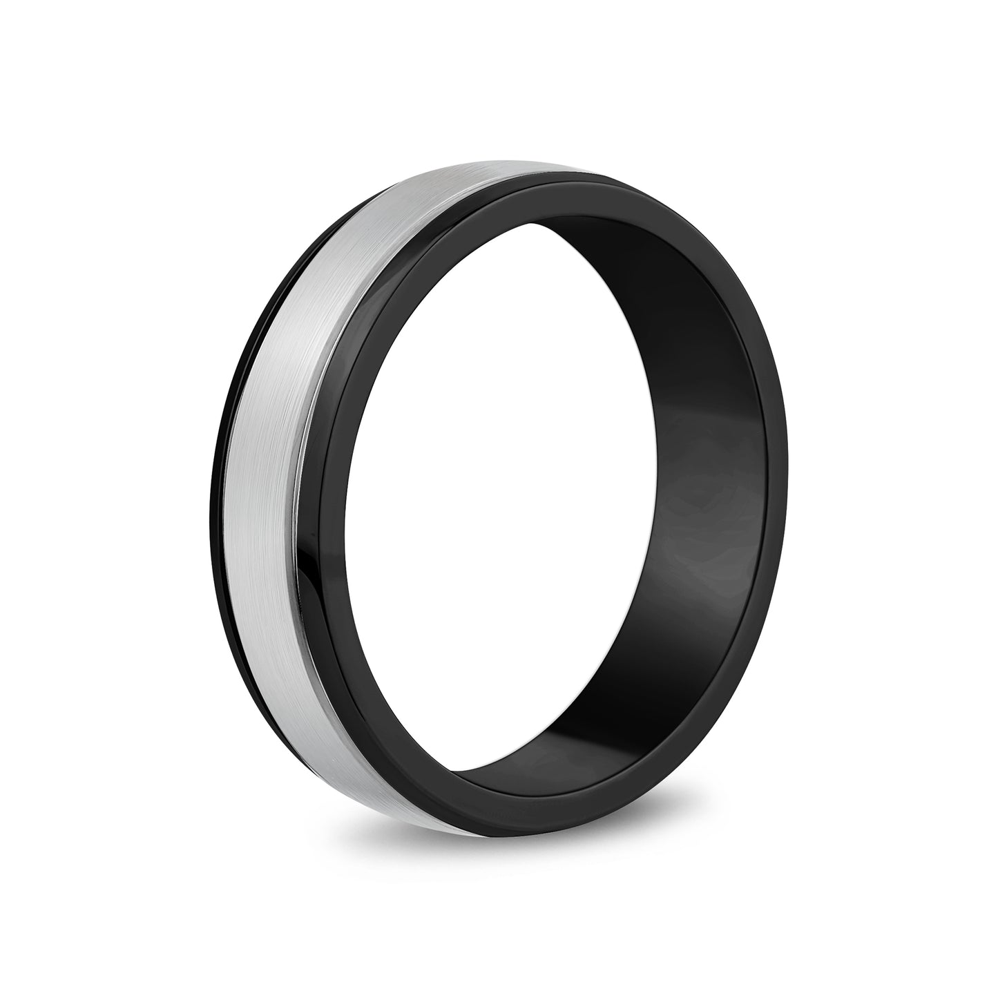 Two Tone Band - Men Ring - The Steel Shop