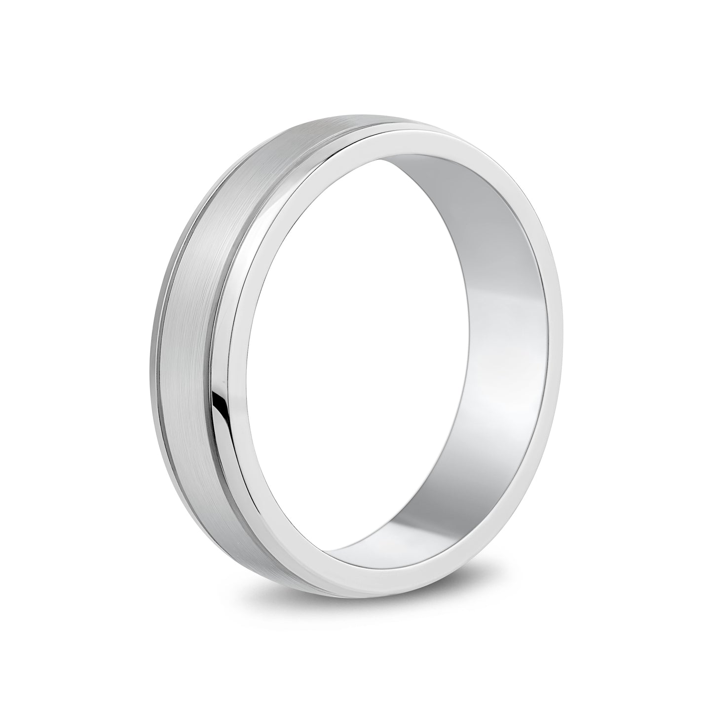 Two Tone Band - Men Ring - The Steel Shop