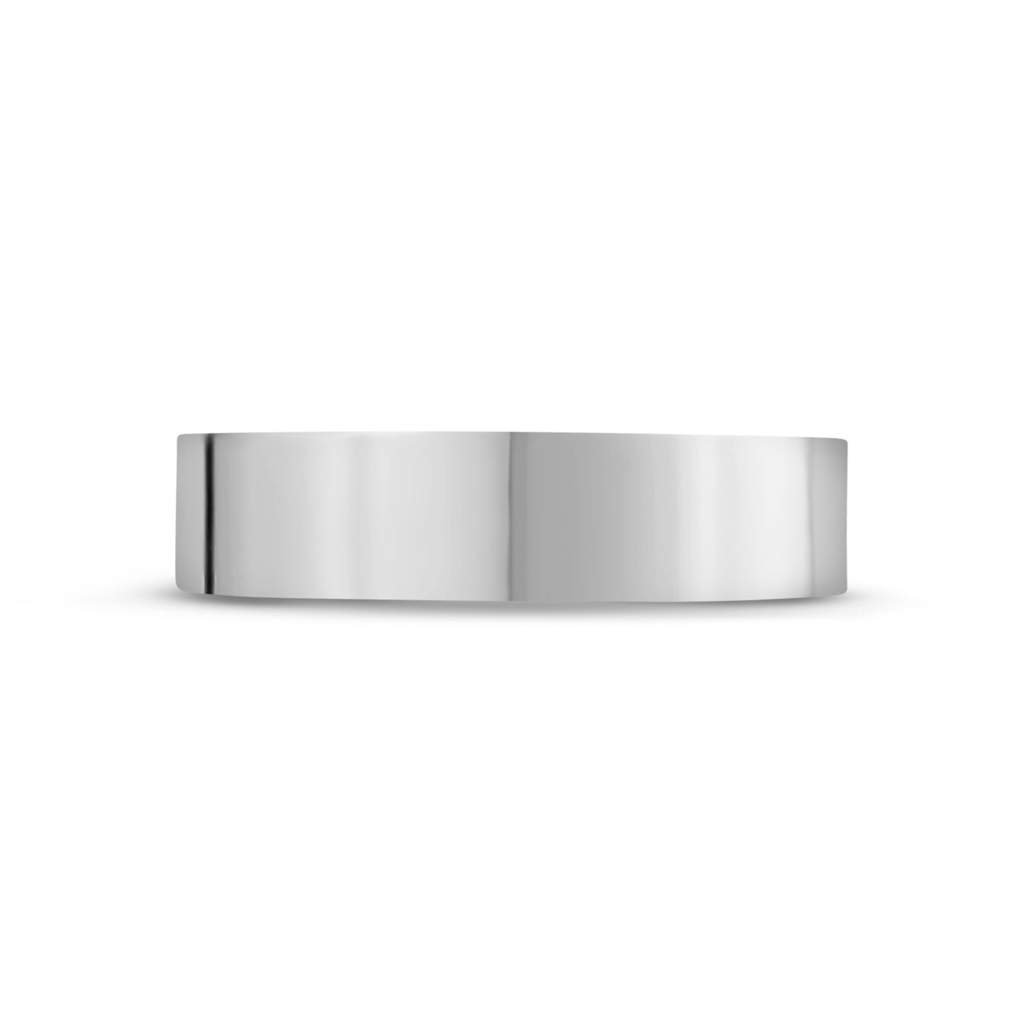 5mm Flat Wedding Band - Unisex Ring - The Steel Shop
