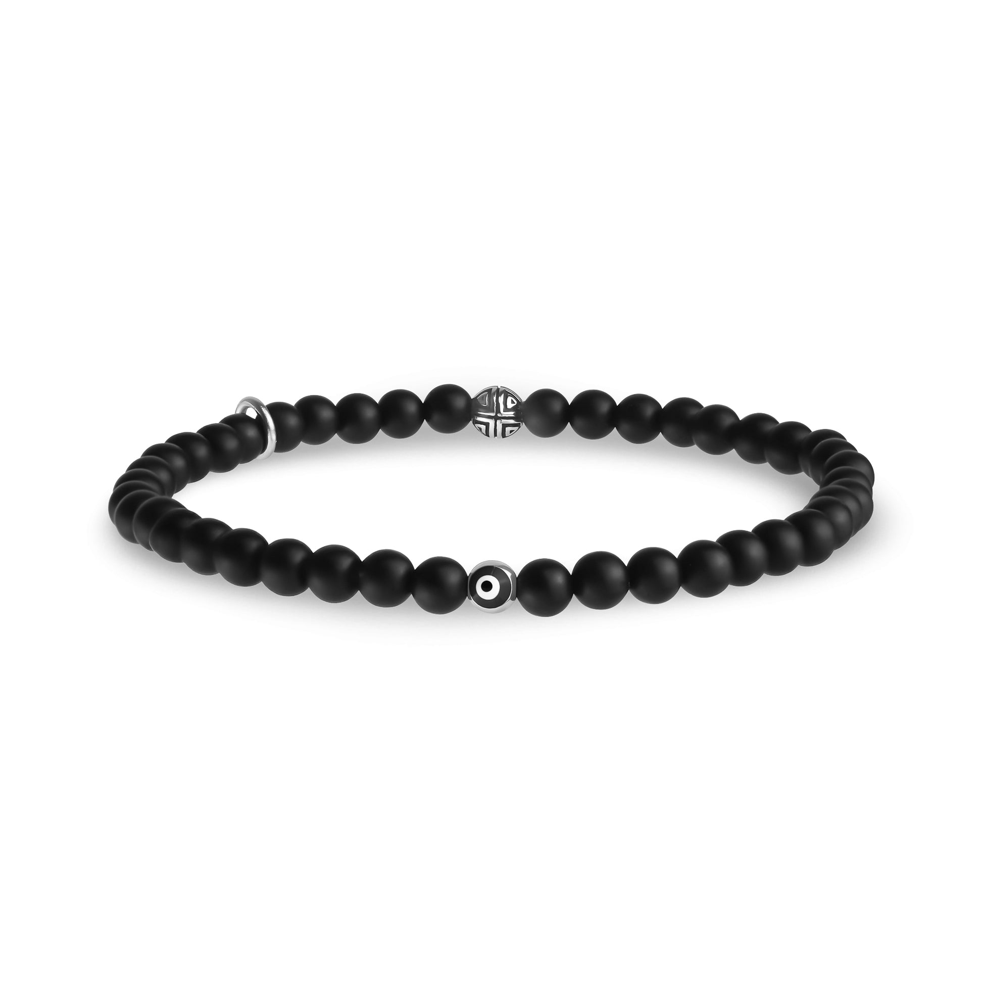 Evil Eye Protection Bead Bracelet | 4MM - Unisex Bead Bracelet - The Steel Shop