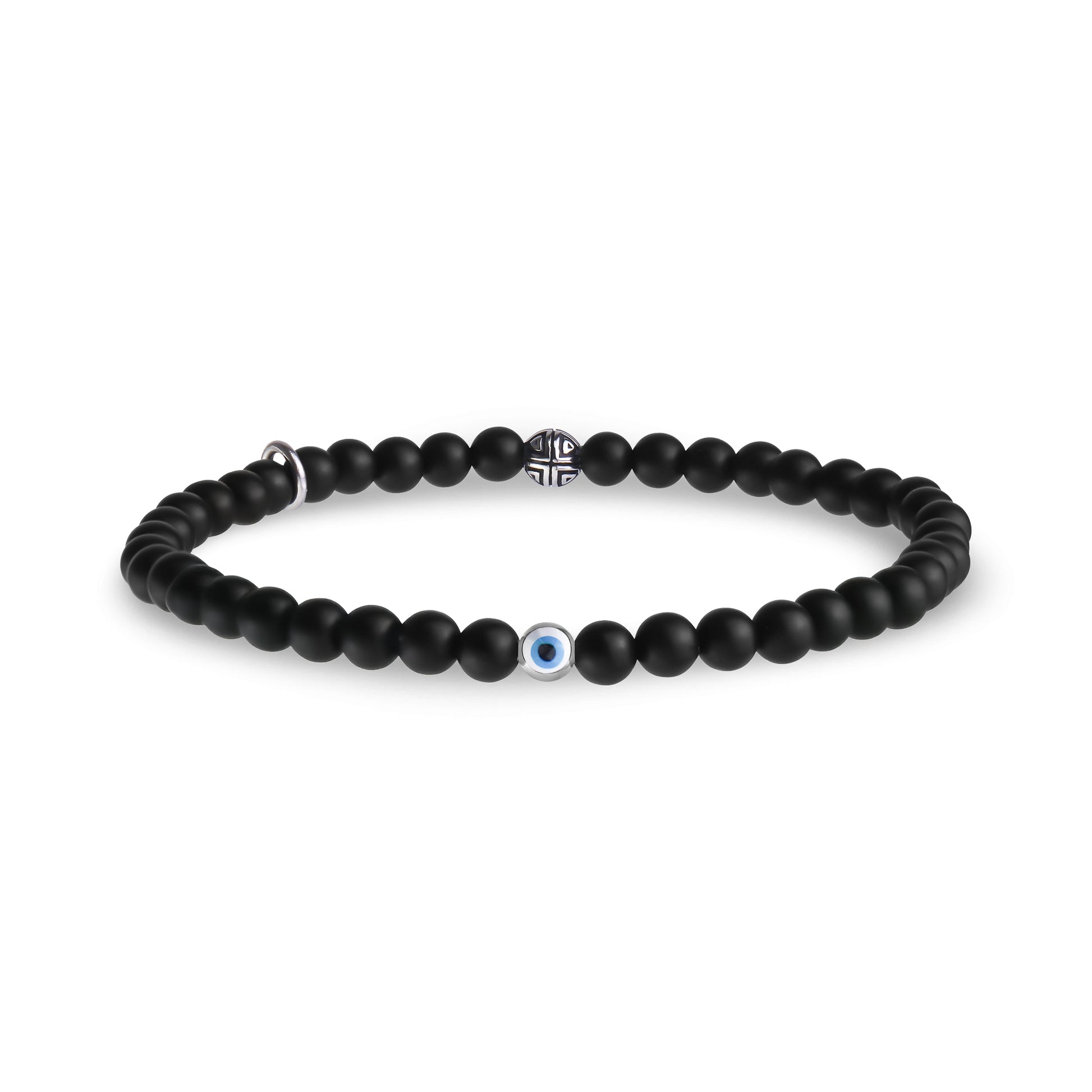 Evil Eye Protection Bead Bracelet | 4MM - Unisex Bead Bracelet - The Steel Shop