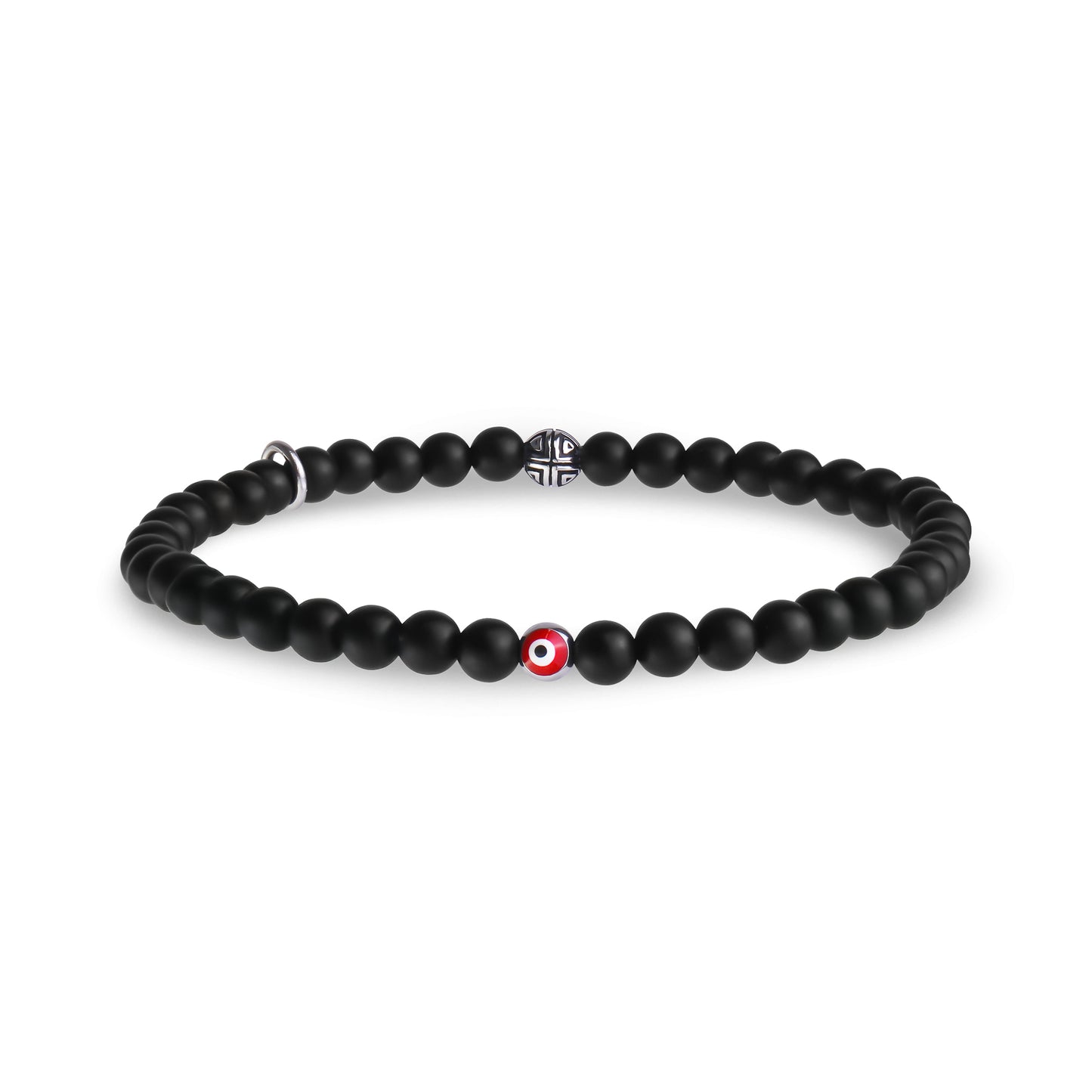 Evil Eye Protection Bead Bracelet | 4MM - Unisex Bead Bracelet - The Steel Shop