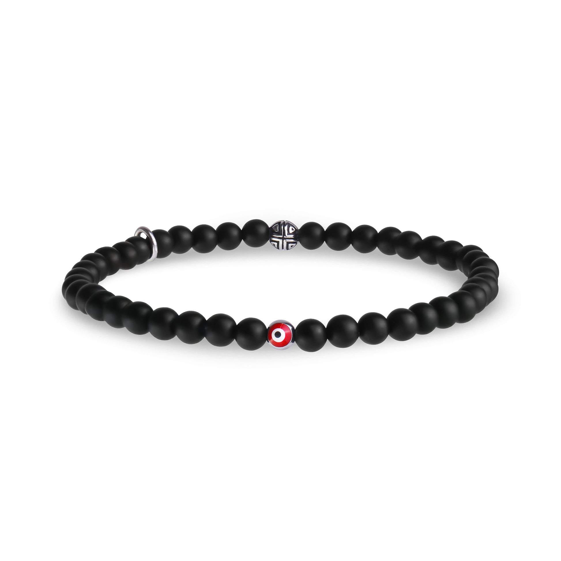 Evil Eye Protection Bead Bracelet | 4MM - Unisex Bead Bracelet - The Steel Shop