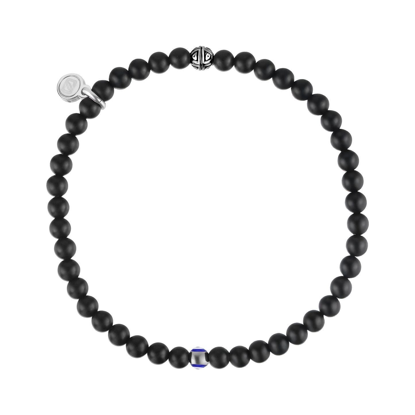 Evil Eye Protection Bead Bracelet | 4MM - Unisex Bead Bracelet - The Steel Shop