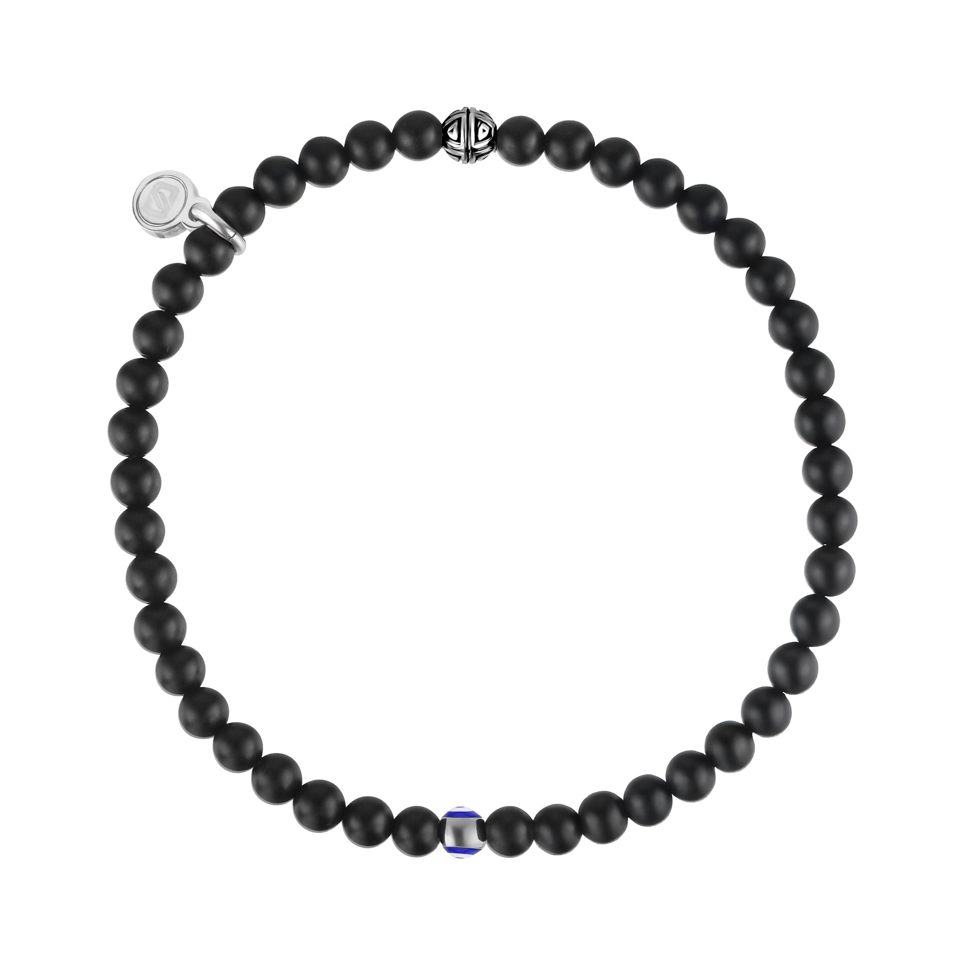 Evil Eye Protection Bead Bracelet | 4MM - Unisex Bead Bracelet - The Steel Shop