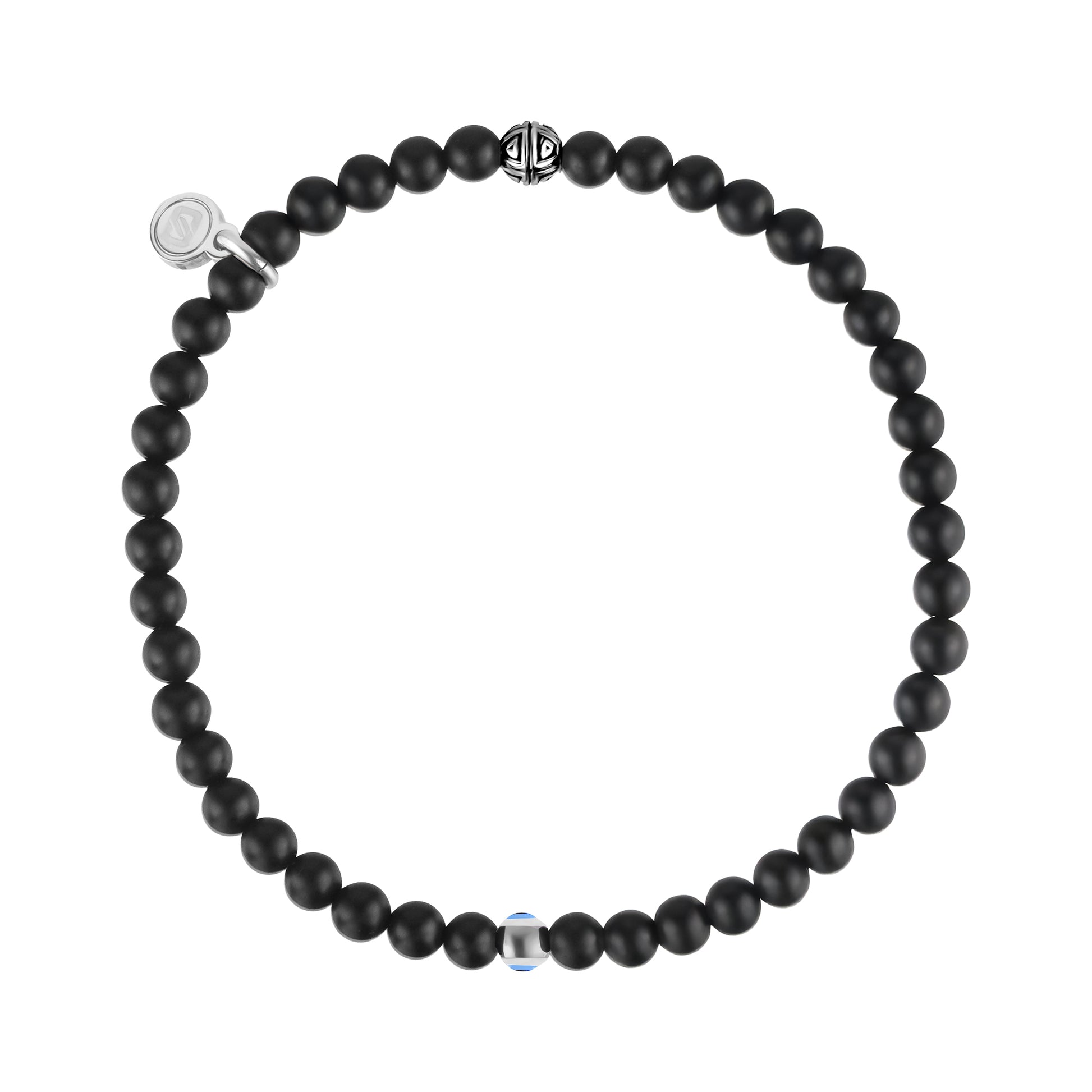 Evil Eye Protection Bead Bracelet | 4MM - Unisex Bead Bracelet - The Steel Shop