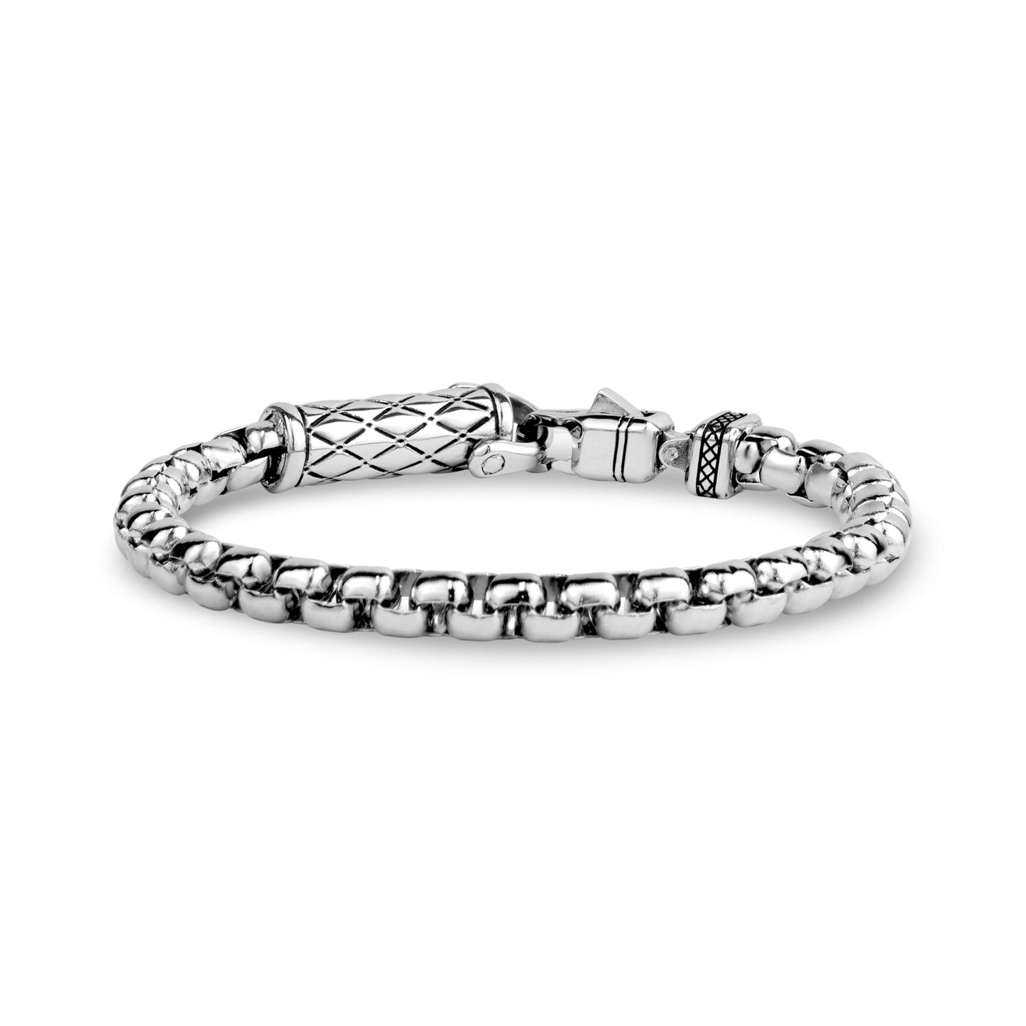 Rugged Cylinder Urn Bracelet - Mens Steel Bracelets - The Steel Shop