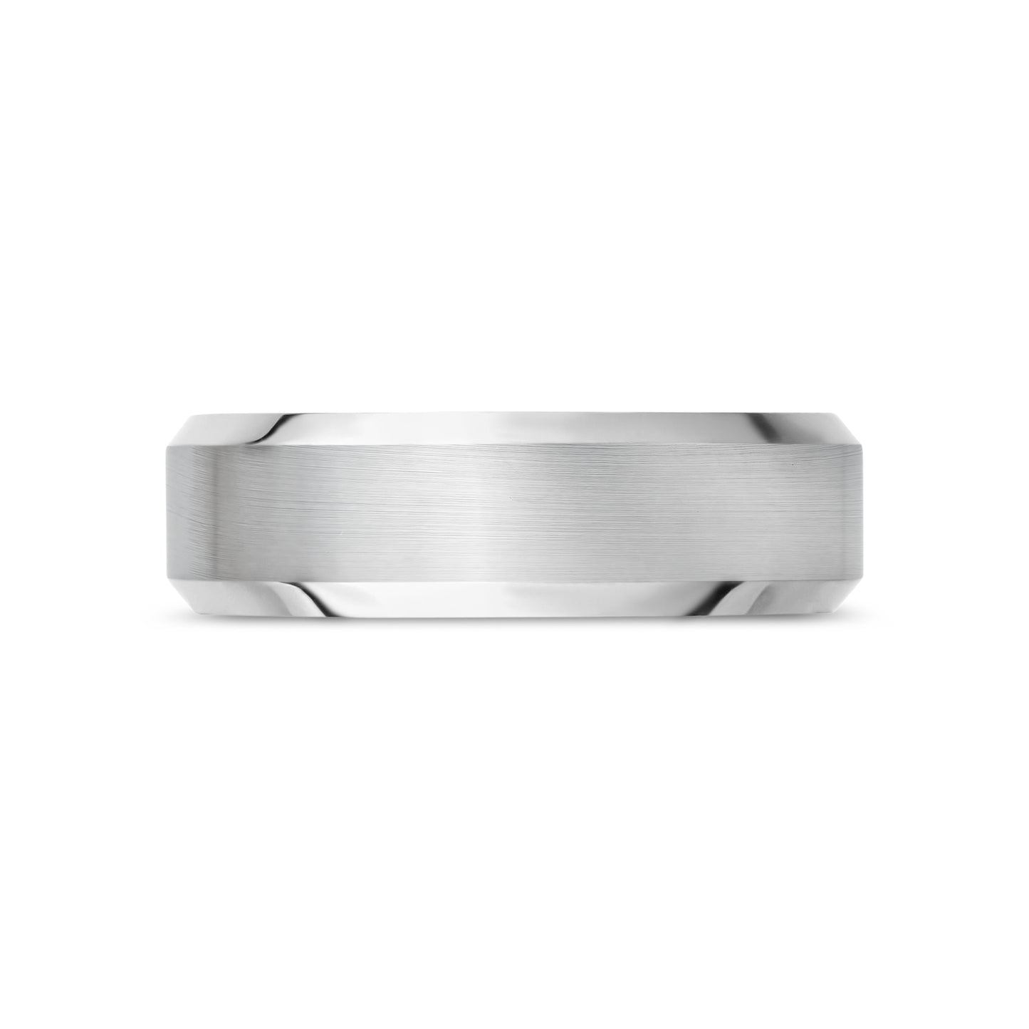 Beveled Edge Band | 6.5MM - Men Ring - The Steel Shop