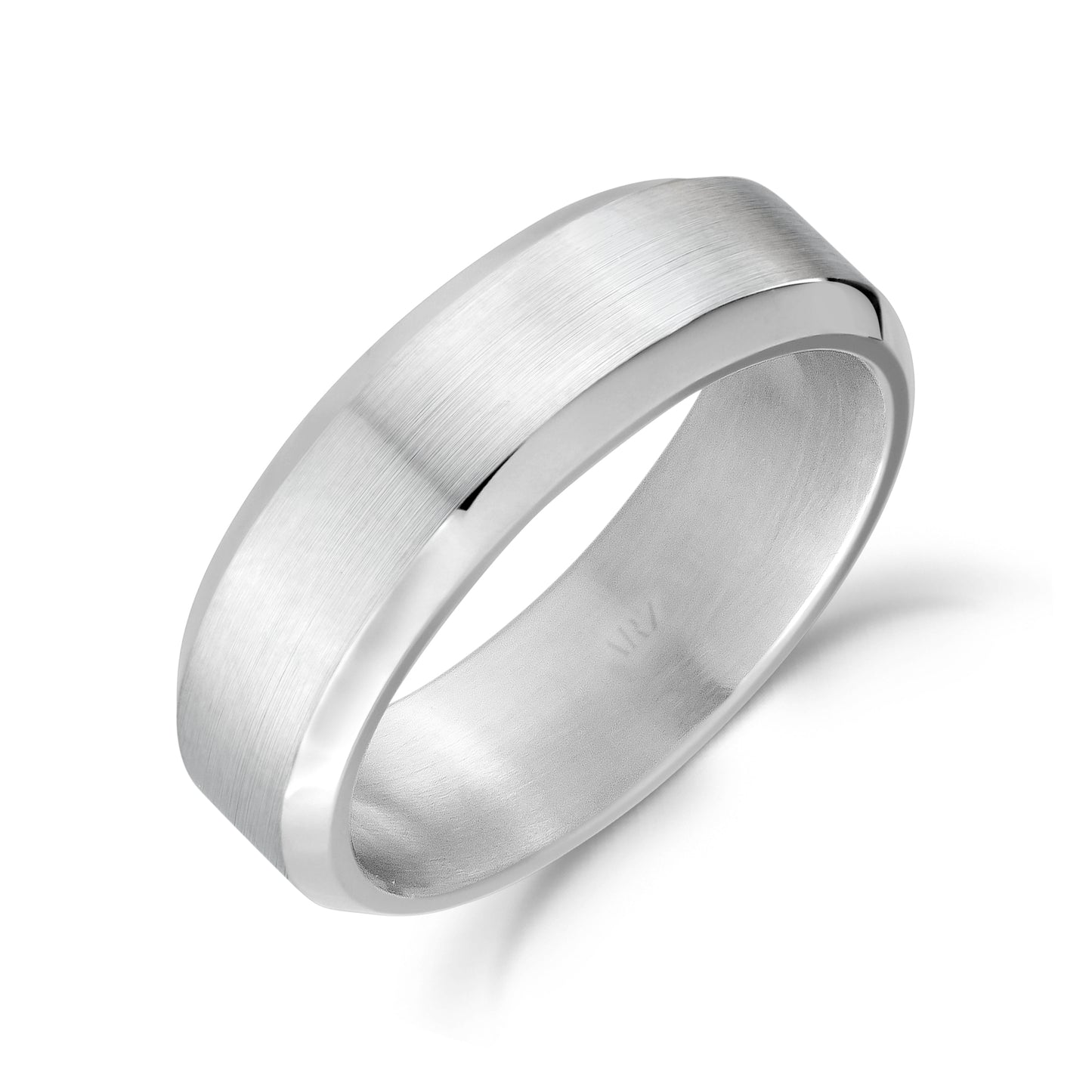Beveled Edge Band | 6.5MM - Men Ring - The Steel Shop