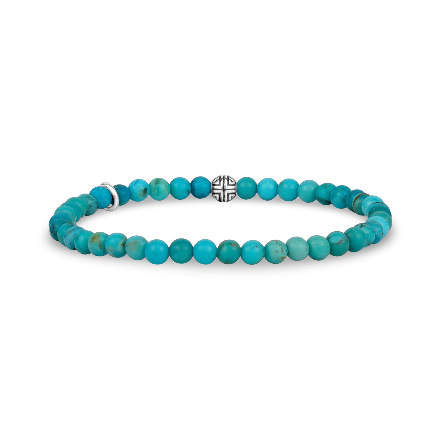 Turquoise Bead Bracelet | 4MM - Unisex Bead Bracelet - The Steel Shop