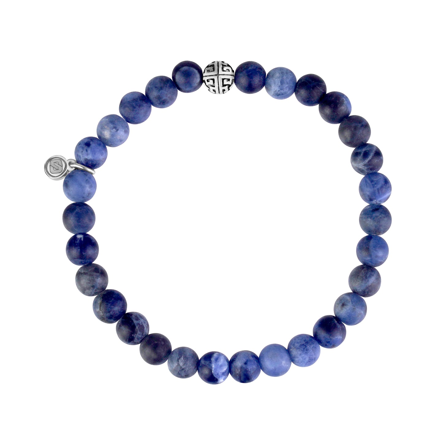 Matte Sodalite Bead Bracelet | 6MM - Unisex Bead Bracelet - The Steel Shop