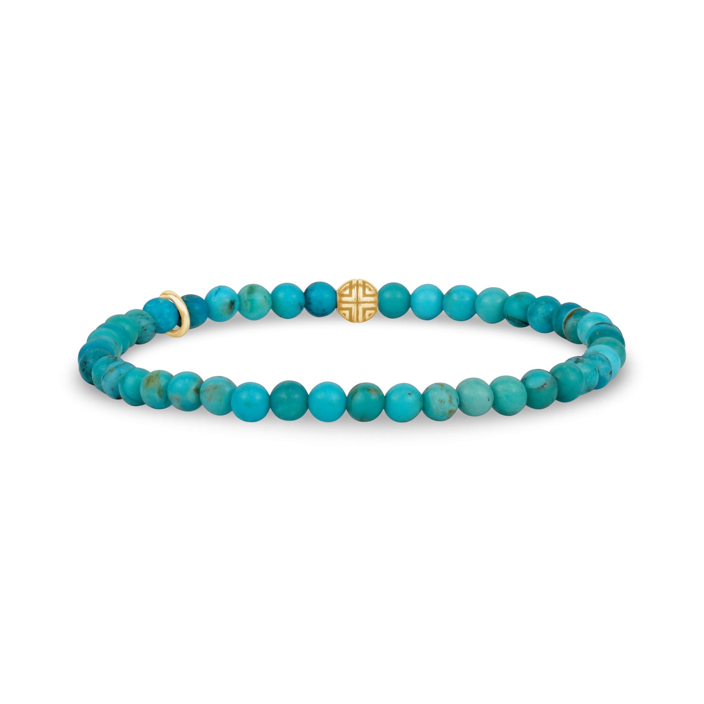 Turquoise Bead Bracelet | 4MM - Unisex Bead Bracelet - The Steel Shop