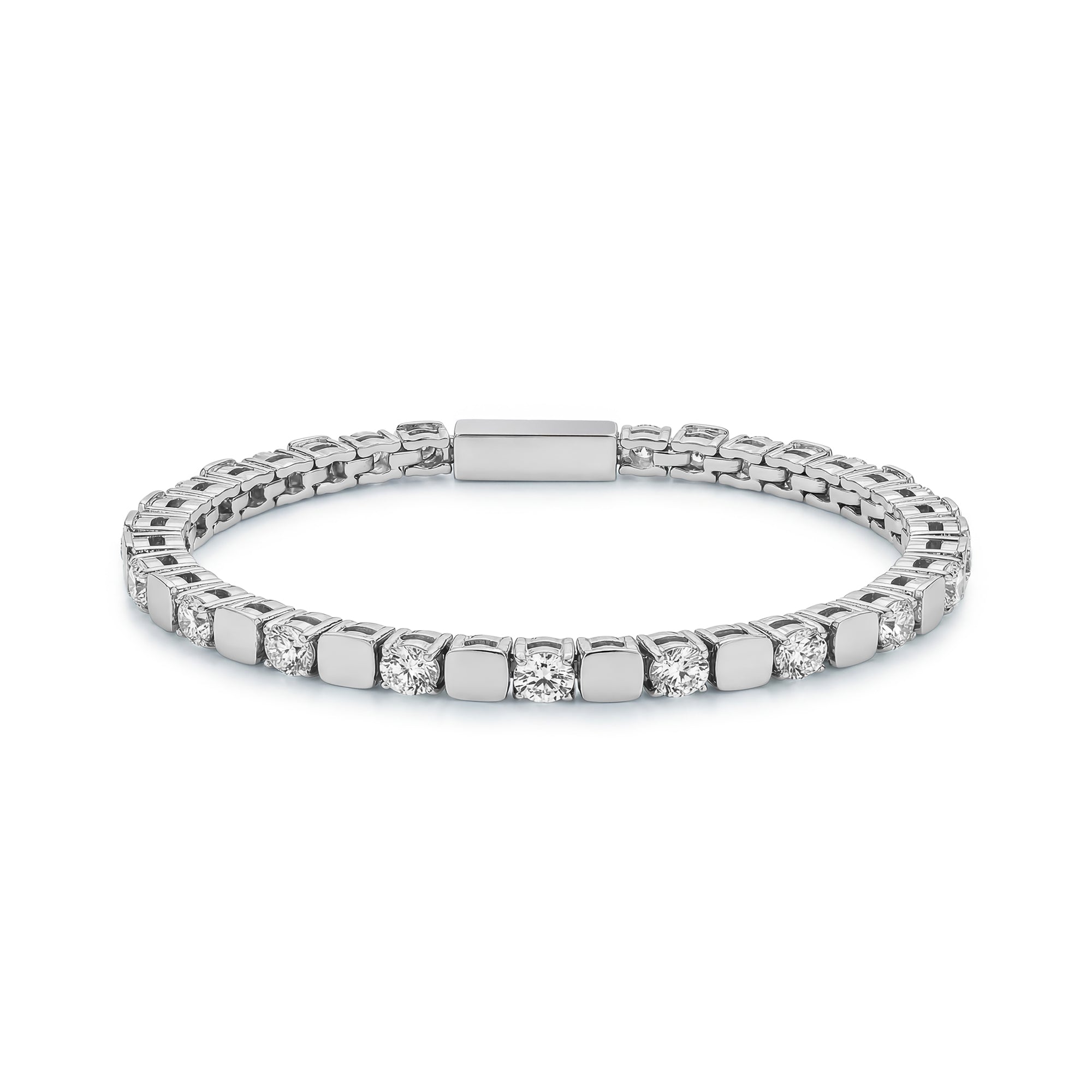 Prism Tennis Bracelet - Stainless Steel Bracelet – The Steel Shop