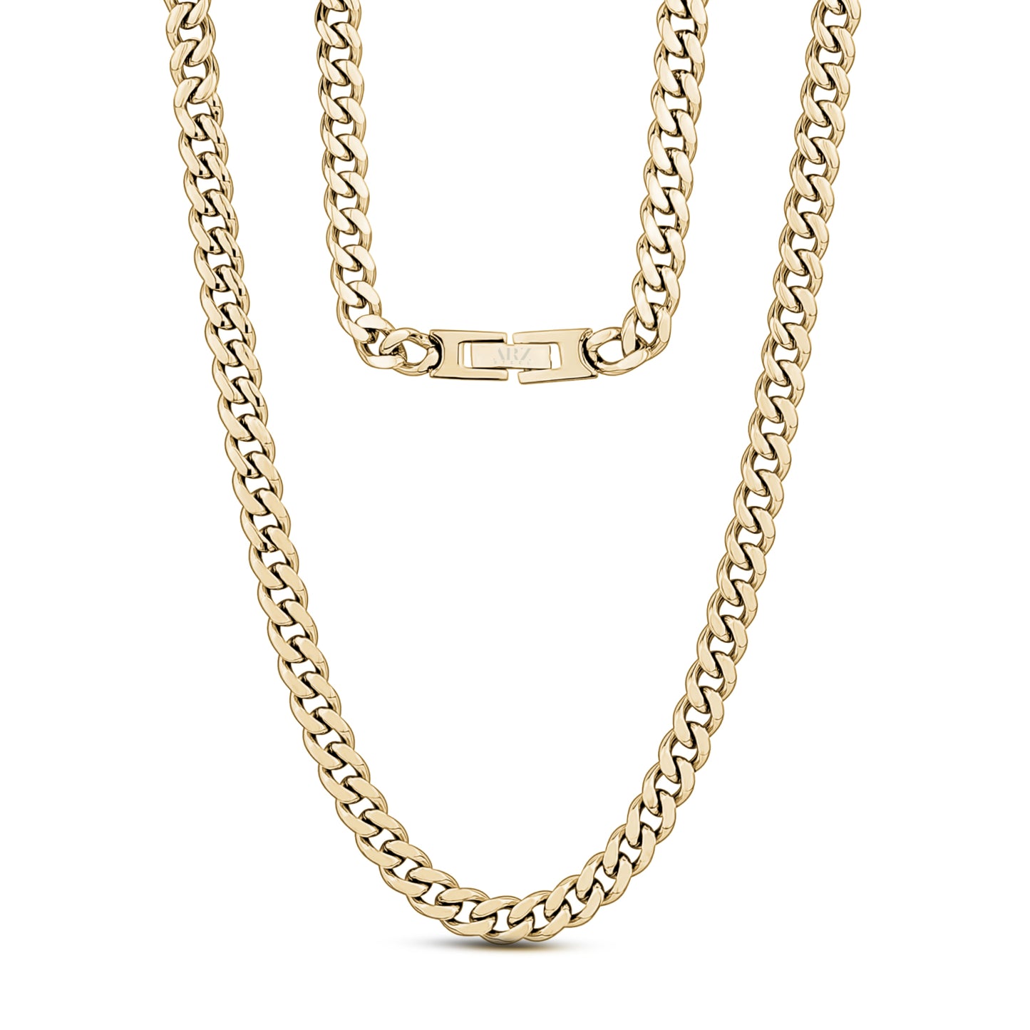 6mm Gold Cuban Link Chain Necklace