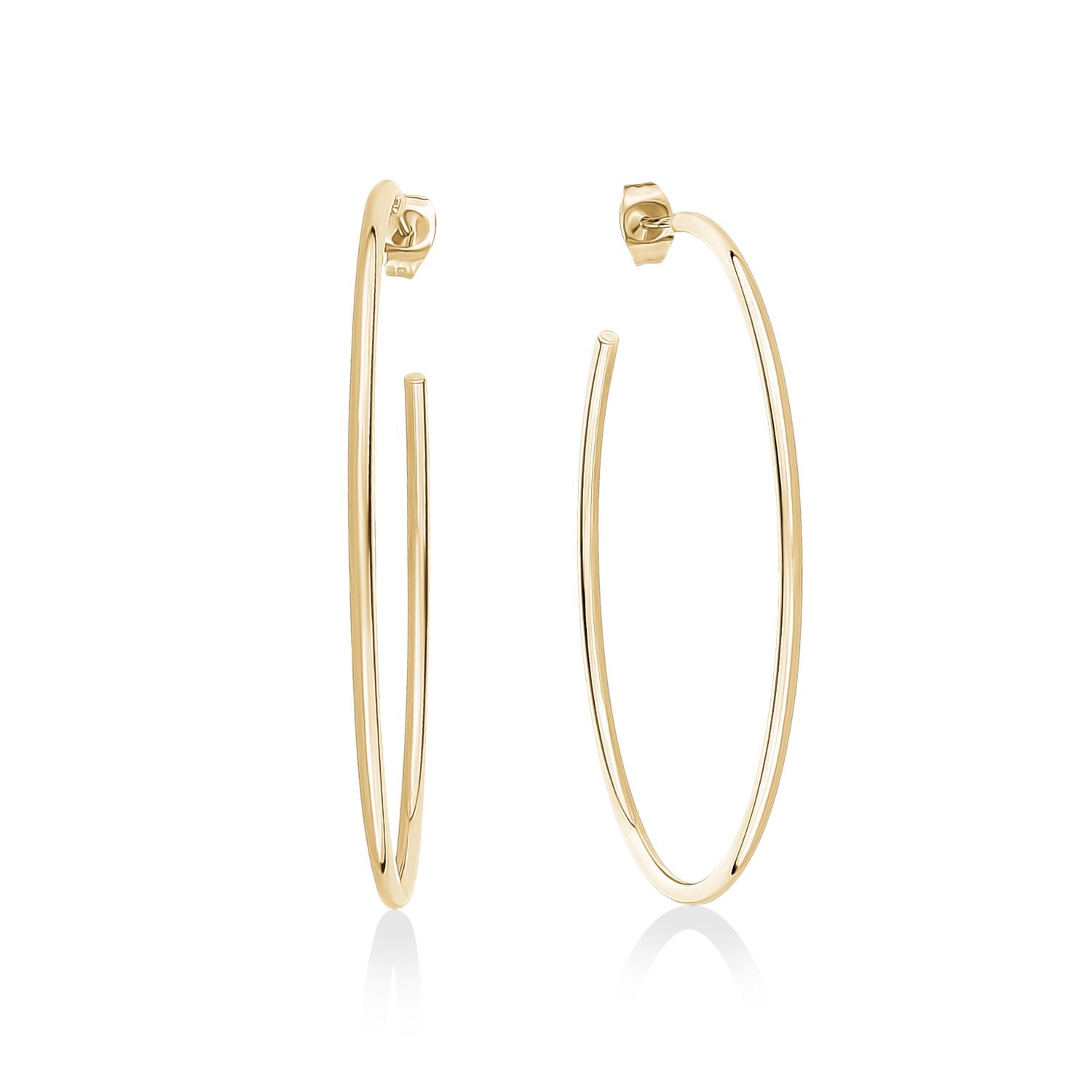 50mm Lightweight Hoop Earrings - Earrings - The Steel Shop