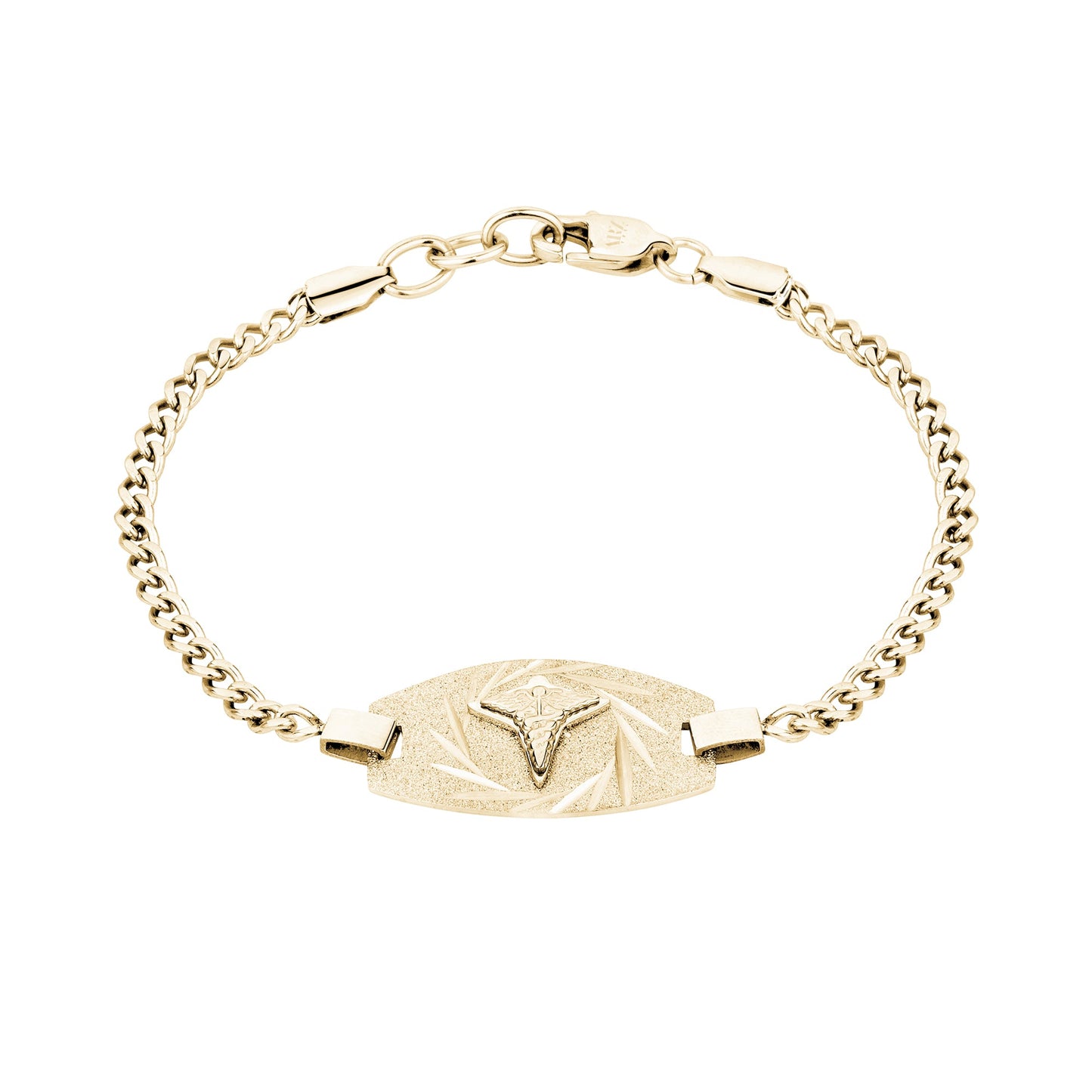 Medical Bracelets - Gold Medical ID Cuban Link Bracelet