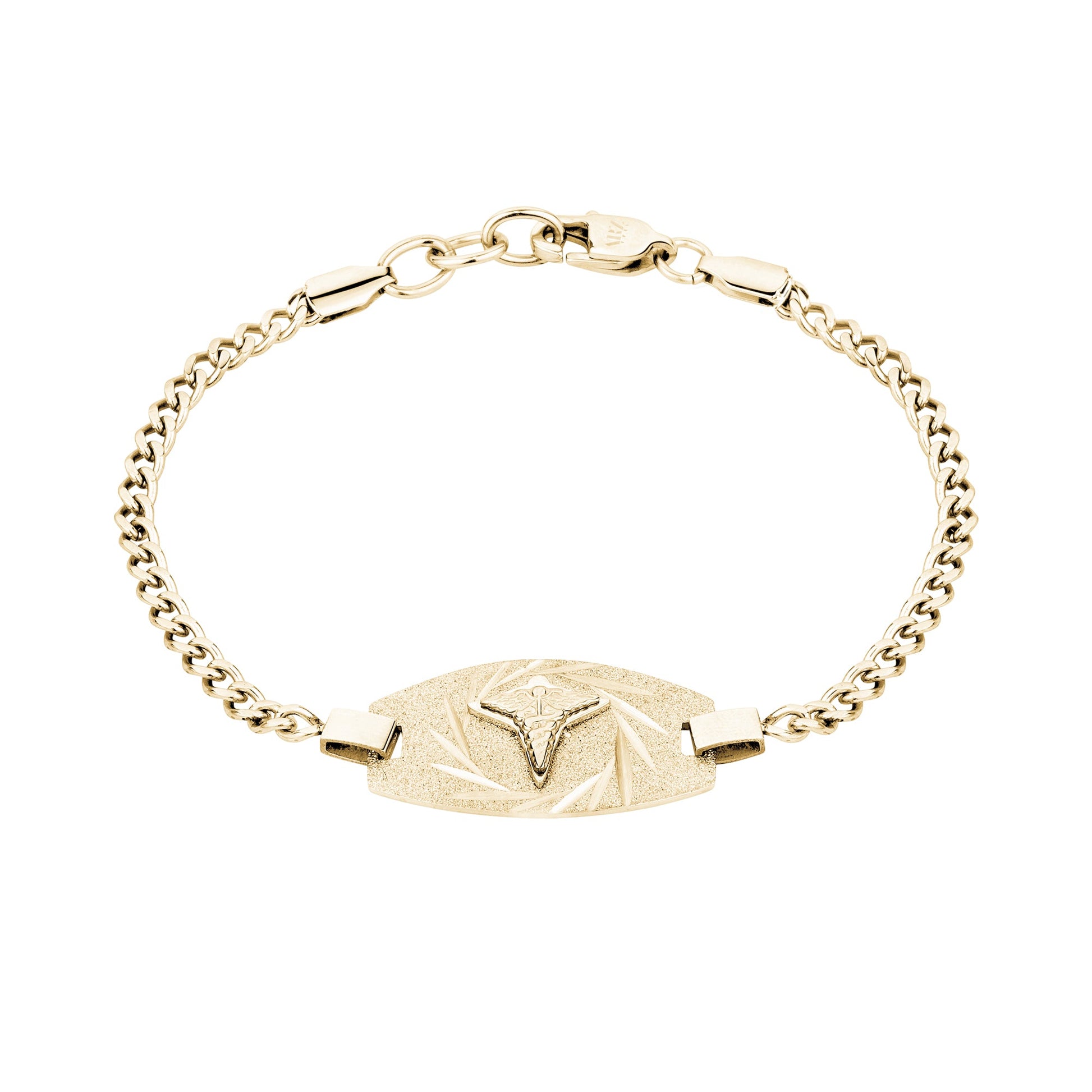 Medical Bracelets - Gold Medical ID Cuban Link Bracelet