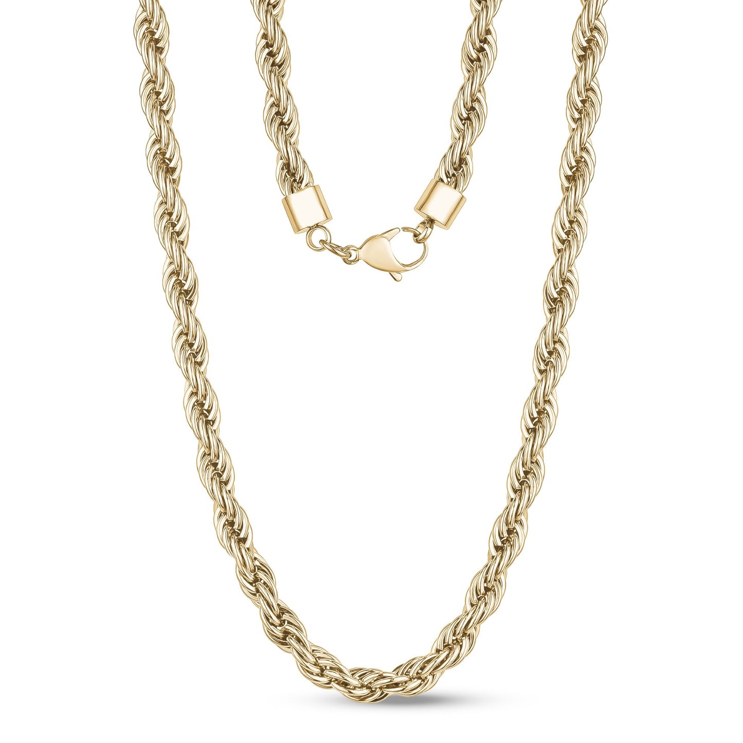 8mm Rope Chain - Men Necklace - The Steel Shop