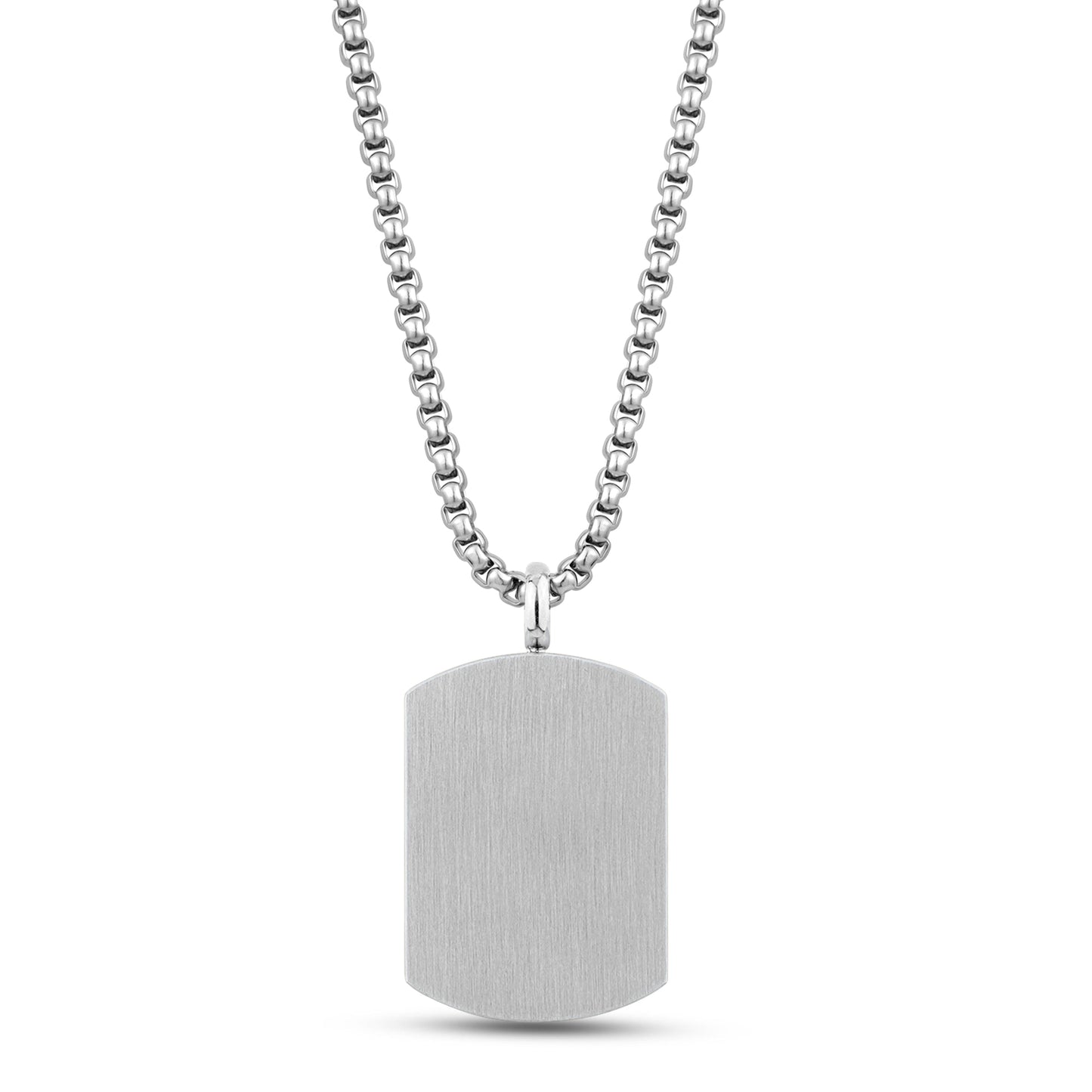 Men Pendant - Steel Dog Tag Urn Pendant