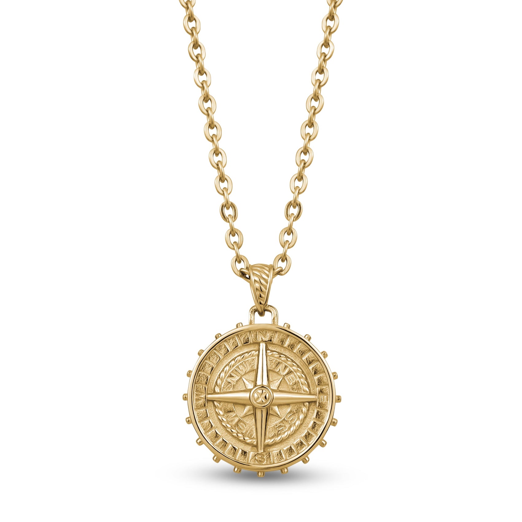 Gold Compass Pendant