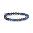 6mm Matte Blue Sodalite Stretch Bead Bracelet - Unisex Bead Bracelet - The Steel Shop