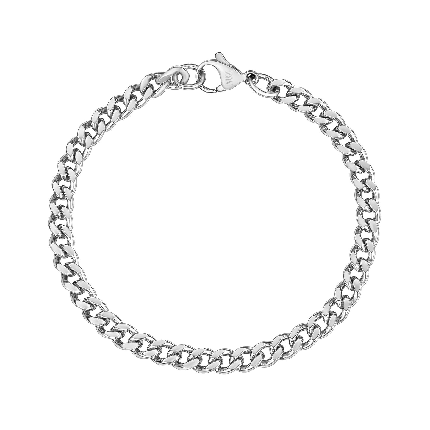 Women Bracelet - 5mm Stainless Steel Cuban Link Dainty Bracelet