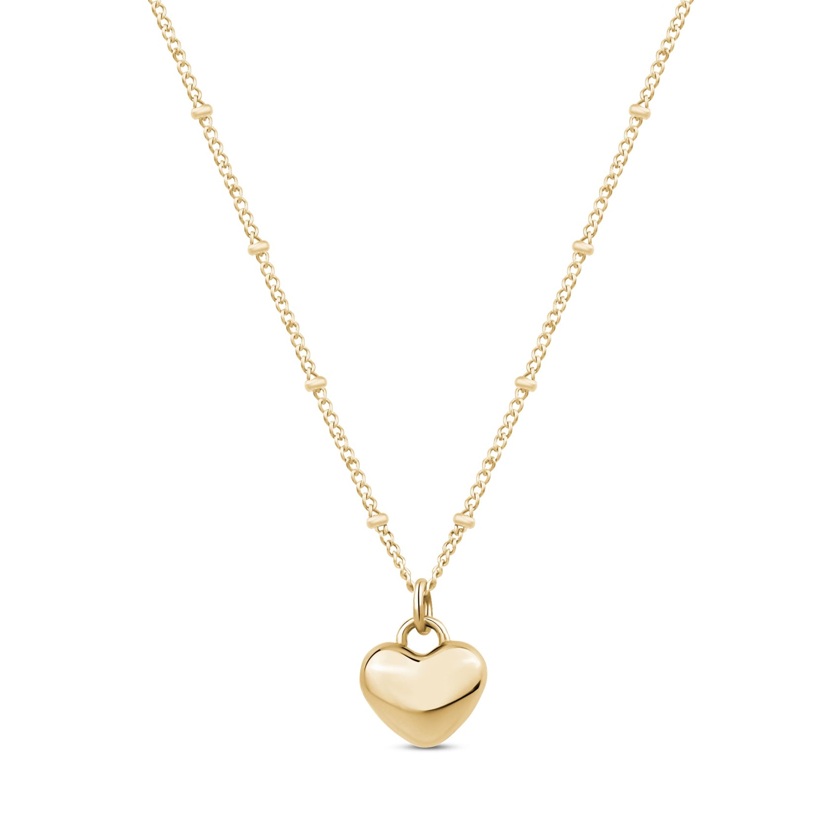 Domed Heart Pendant - Women Pendant - The Steel Shop