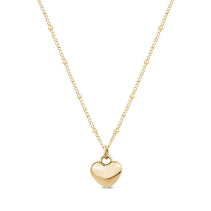 Domed Heart Pendant - Women Pendant - The Steel Shop