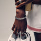 Stone-Set Link Bracelet - Mens Steel Bracelets - The Steel Shop