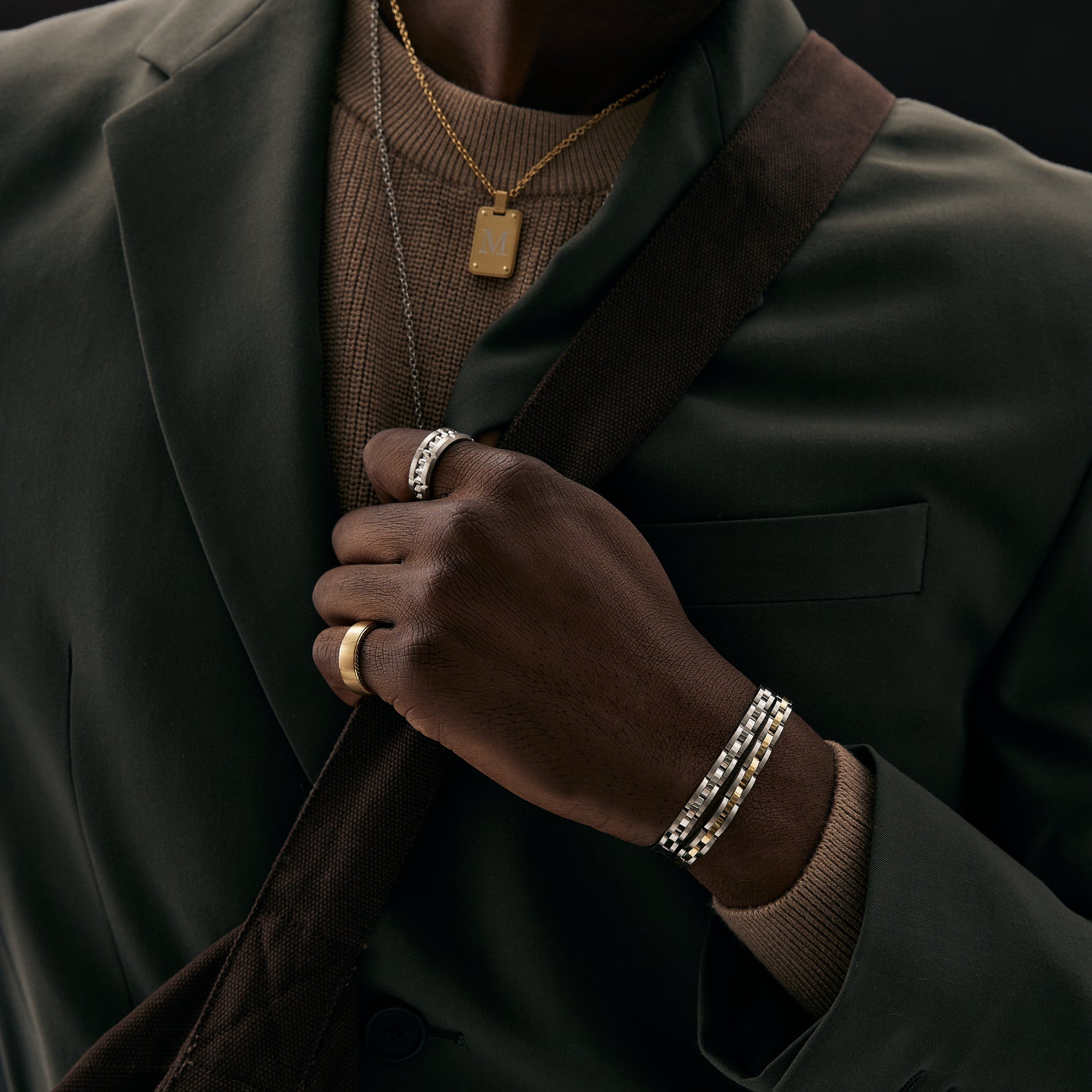 Two Tone Link Bracelet | 5MM - Mens Steel Bracelets - The Steel Shop