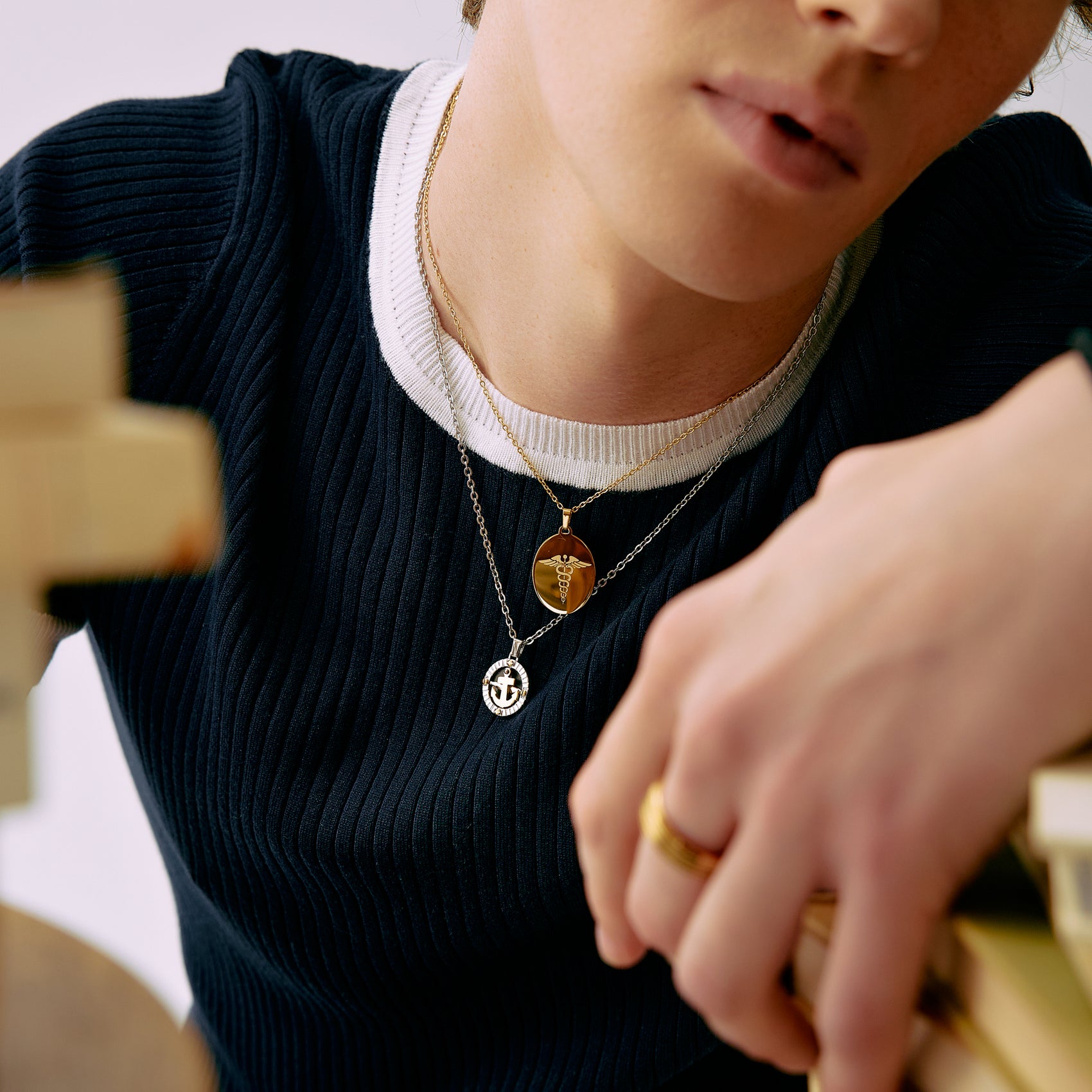 Anchor North Star Pendant - Unisex Pendant - The Steel Shop