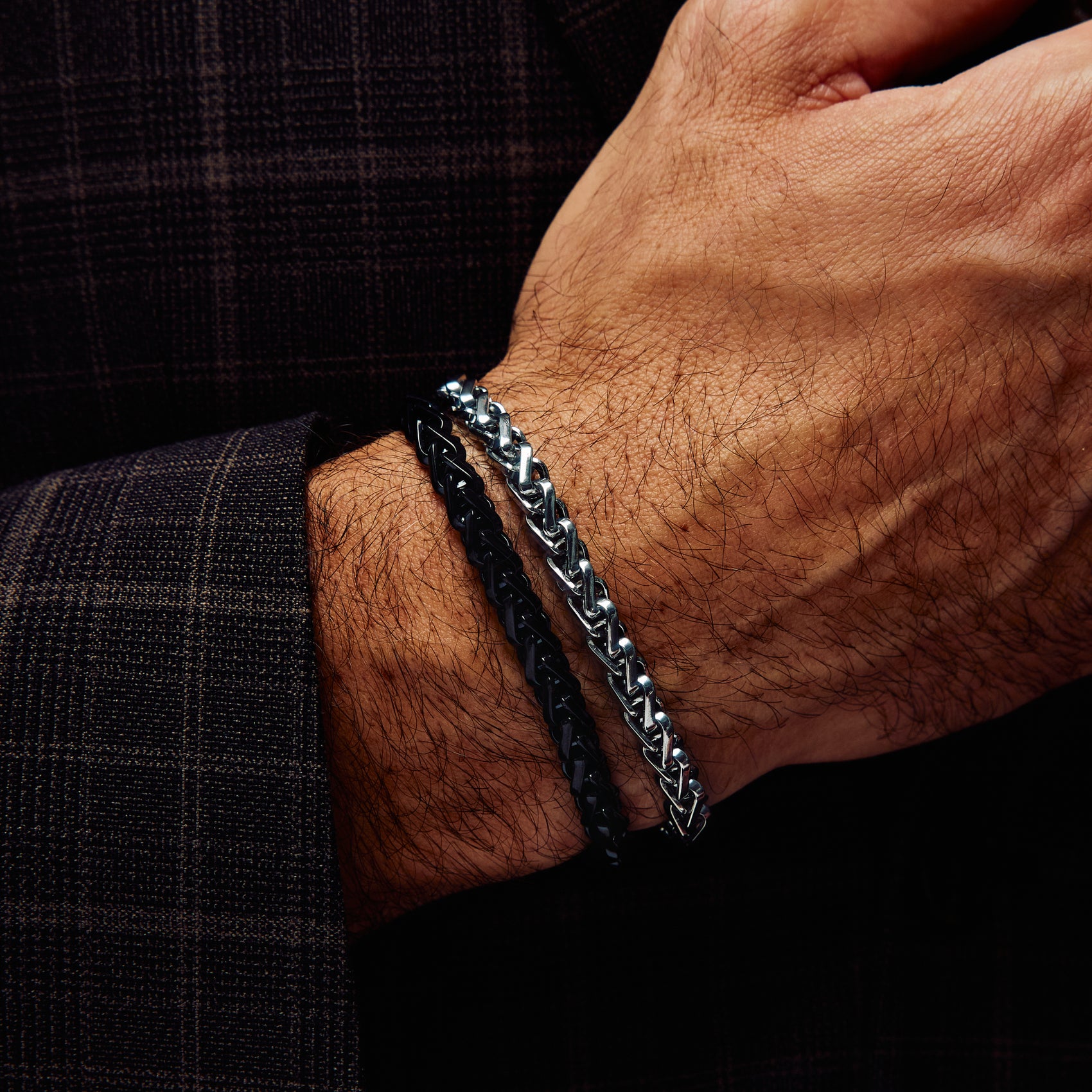 Square Wheat Chain Bracelet | 6MM - Mens Steel Bracelets - The Steel Shop