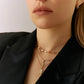 Cube Link Chain Necklace - Women's Necklaces - The Steel Shop