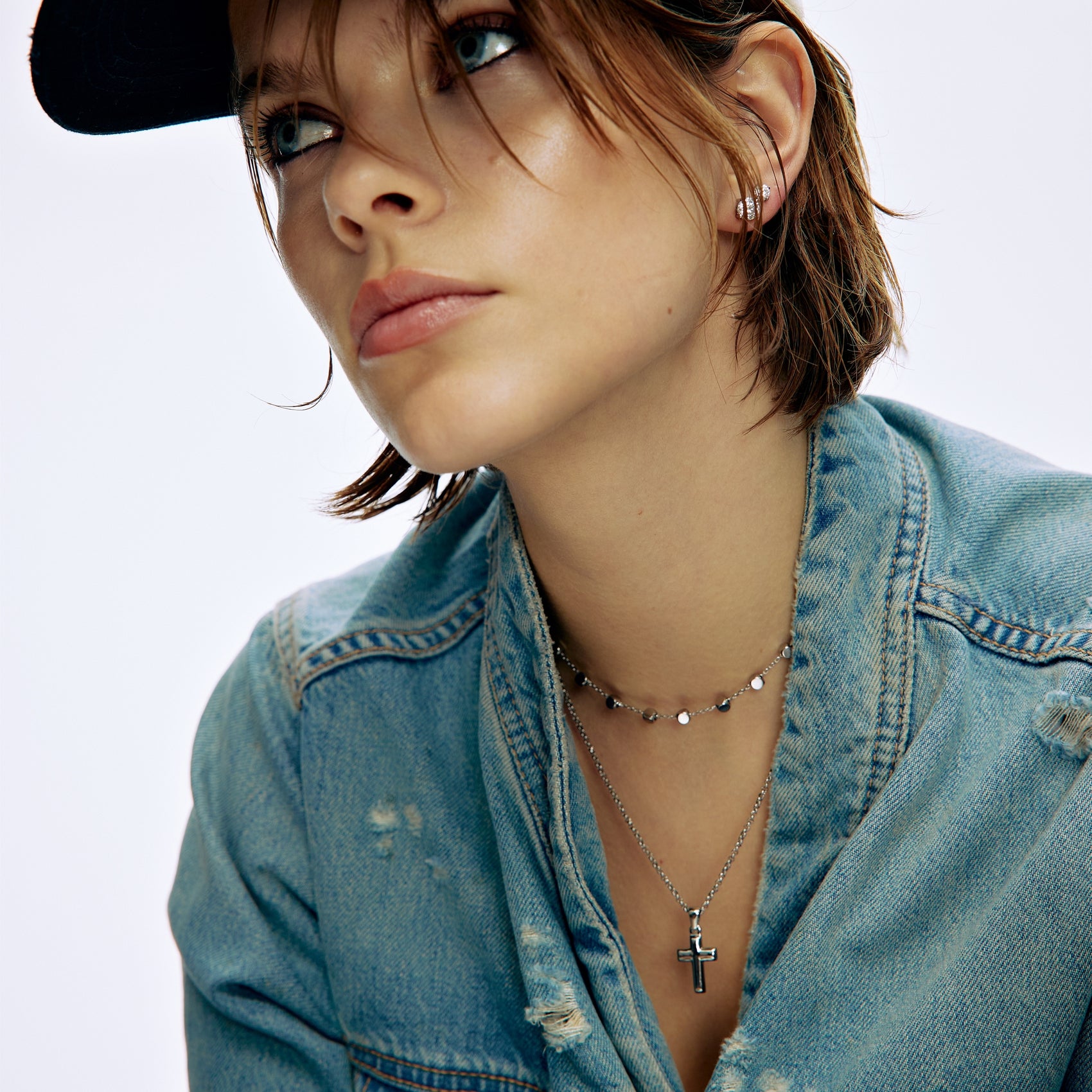Refined Dome Cross Pendant - Women Pendant - The Steel Shop
