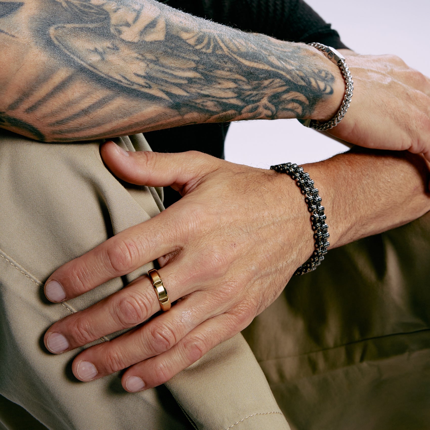 Contemporary Mesh Bracelet - Mens Steel Bracelets - The Steel Shop