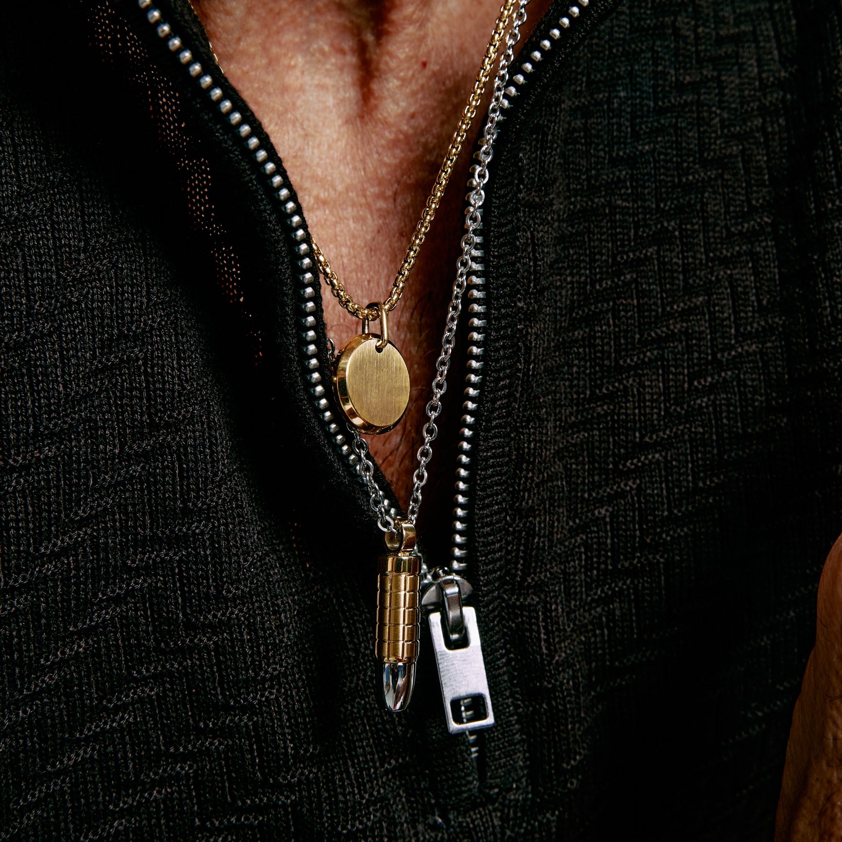 Gridlock Bullet Urn Pendant - Men Pendant - The Steel Shop