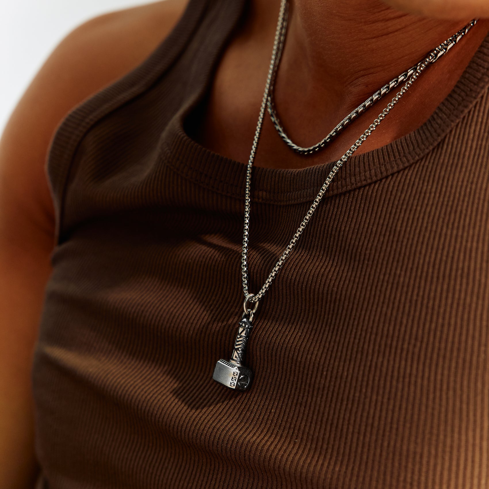 Interlocking Link Chain - Unisex Necklaces - The Steel Shop