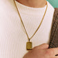 Lab Grown Diamond Dog Tag - Men Pendant - The Steel Shop