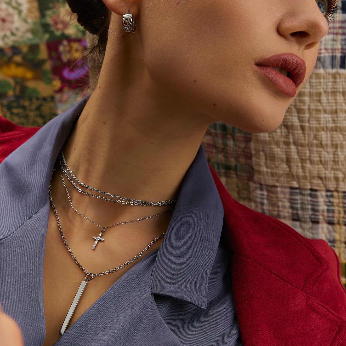 Bold Curve Huggie Hoops