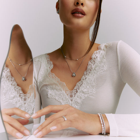 Freshwater Pearl Station Necklace