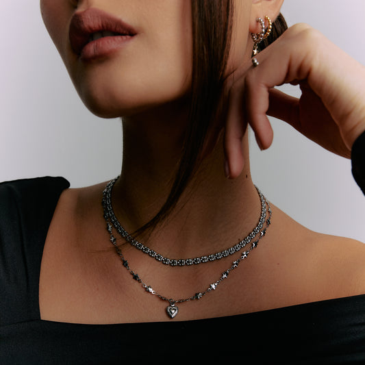 Abstract Star Link Necklace