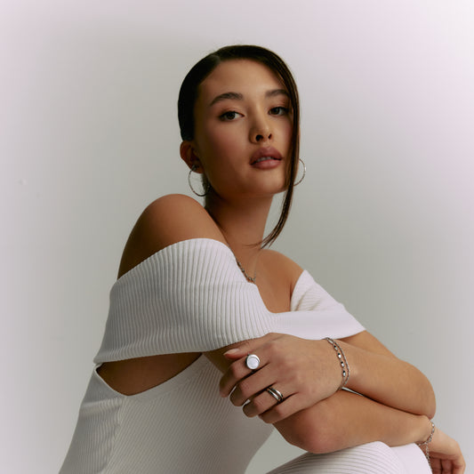 Moonlight Mother of Pearl Ring